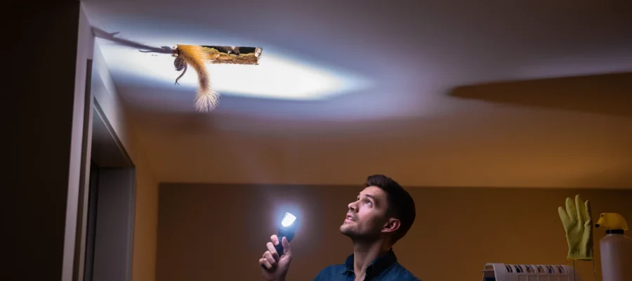 Rongeur dans le plafond : comment identifier et agir rapidement