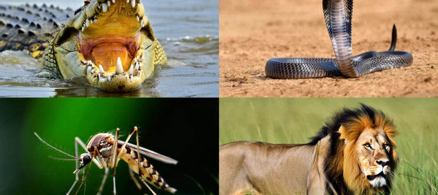 les animaux les plus dangereux pour l'homme